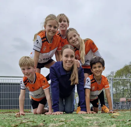 Teamfoto van Weidevogels J9 - nieuw