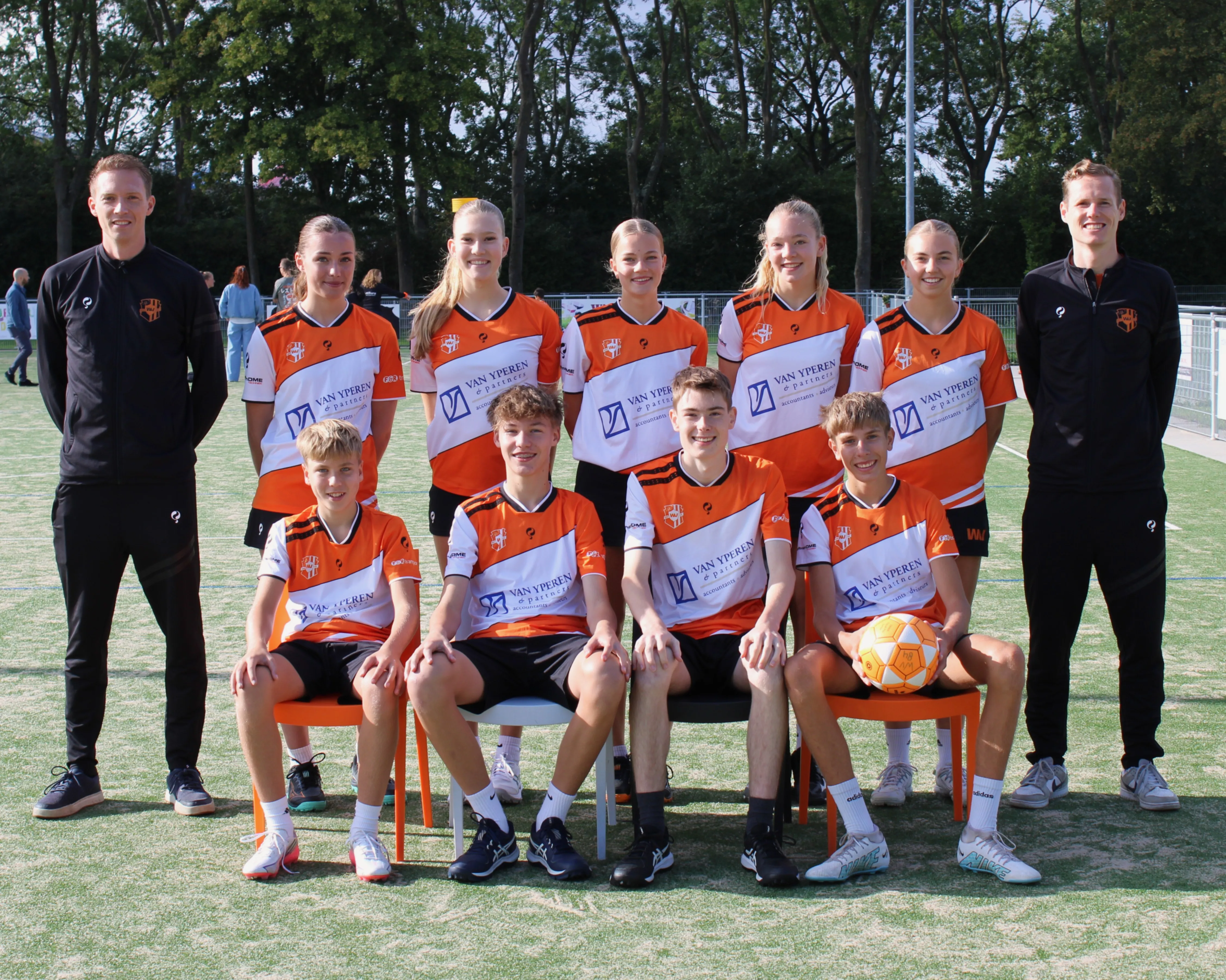Teamfoto van Weidevogels U17-1