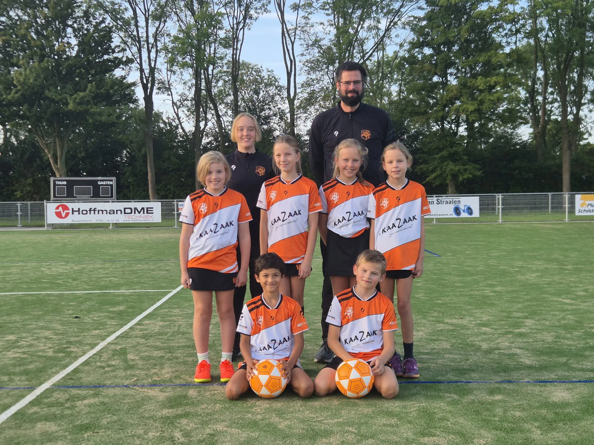 Teamfoto van Weidevogels J8