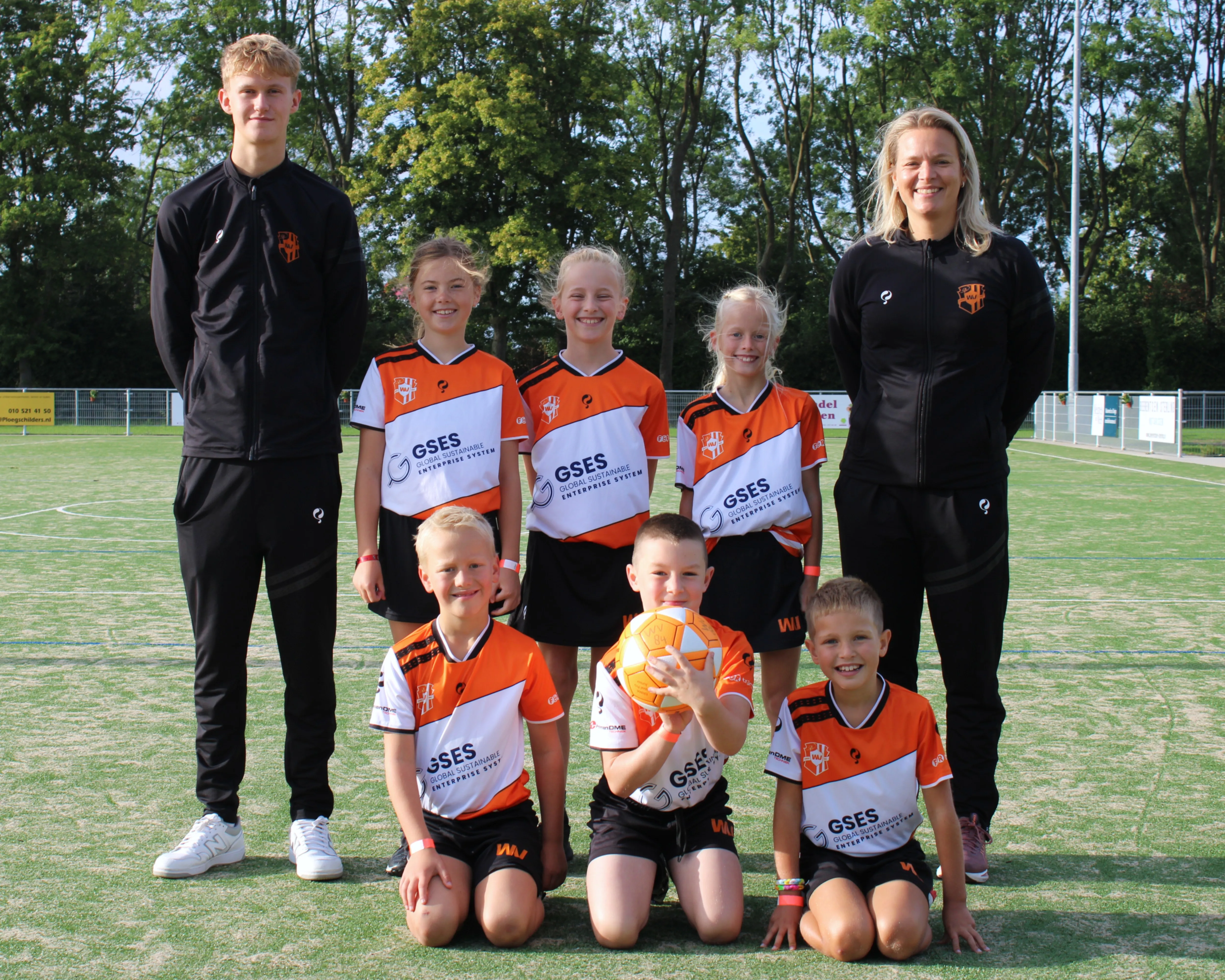 Teamfoto van Weidevogels J9